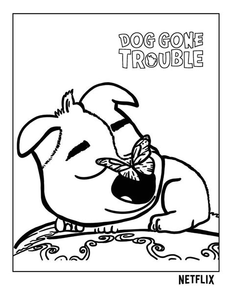 DOG GONE TROUBLE is now streaming on Netflix Coloring Sheets, Coloring Pages, Colouring, Kids ...