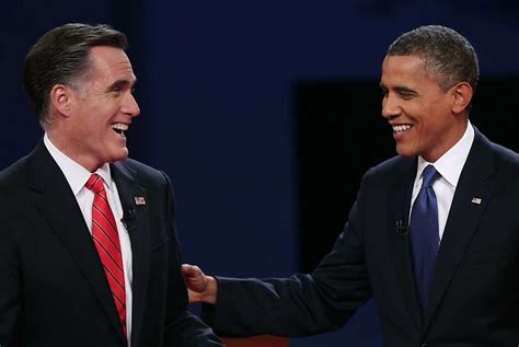 Romney, Obama square off in polite debate