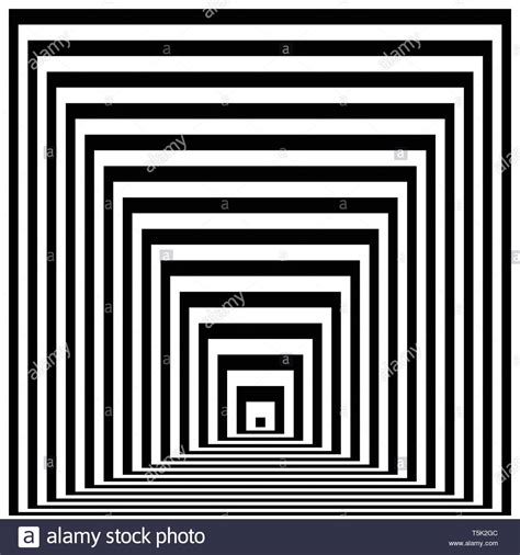 Optical illusion lines background. Abstract 3d black and white ...