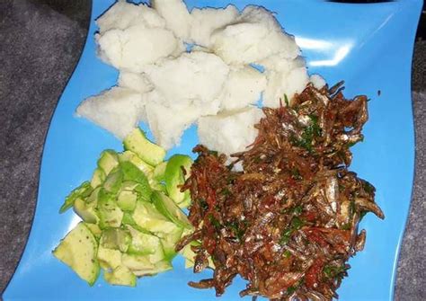 Fried omena Recipe by ken raila - Cookpad