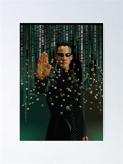 "Neo, The Matrix, Matrix Quotes" Poster for Sale by FuzionDezigns ...