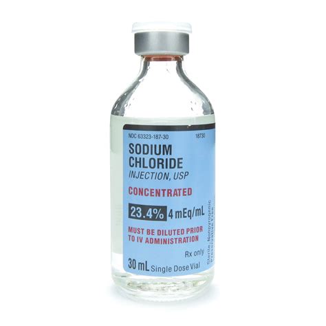 Sodium Chloride 23.4%, Hypertonic, 234mg/mL, SDV, 30mL Vial | McGuff ...