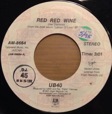 UB40 - Red Red Wine (1986, Vinyl) | Discogs