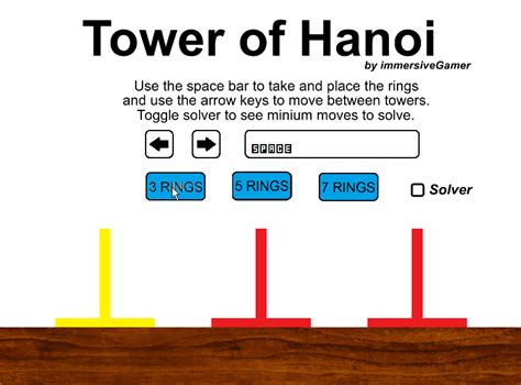 Tower of Hanoi - Game - Henry Nitz's Portfolio