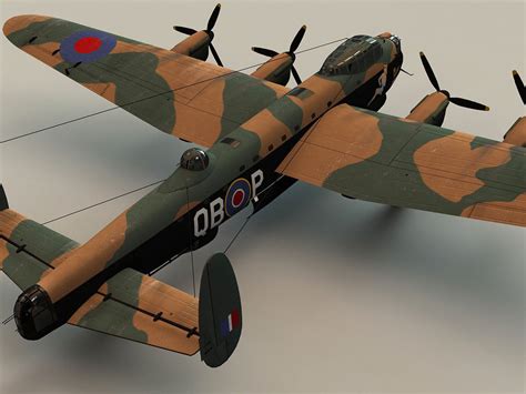 Avro Lancaster 3D Model .max .obj .3ds .c4d .lwo .lw .lws .ma .mb - CGTrader.com