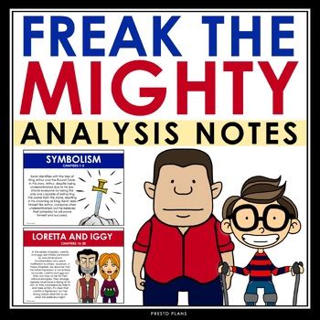 FREAK THE MIGHTY ANALYSIS NOTES - THEME, SETTING, CHARACTER, & MORE