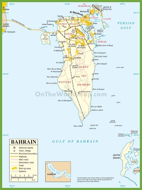 Bahrain Map Detailed