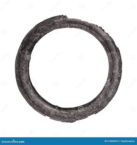 Broken Ancient Circle Sculpture Stock Image - Image of grunge ...