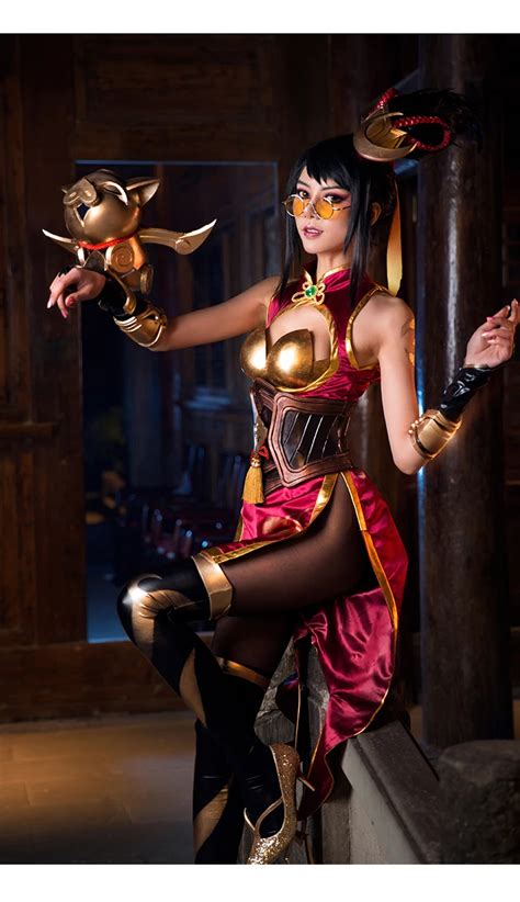 VN-LOL-Cosplay-Firecracker-Vayne-cosplay-costume-year-of-pig-The-Night-Hunter-Vayne-cosplay ...