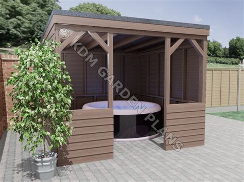 Hot Tub Spa Shelter 3.0mx3.0m Build Plans Only No Materials | Etsy