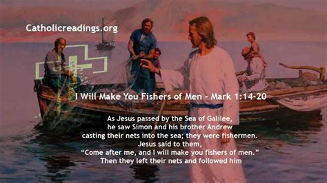 I Will Make You Fishers of Men - Mark 1:14-20, Matthew 4:18-22 - Bible ...