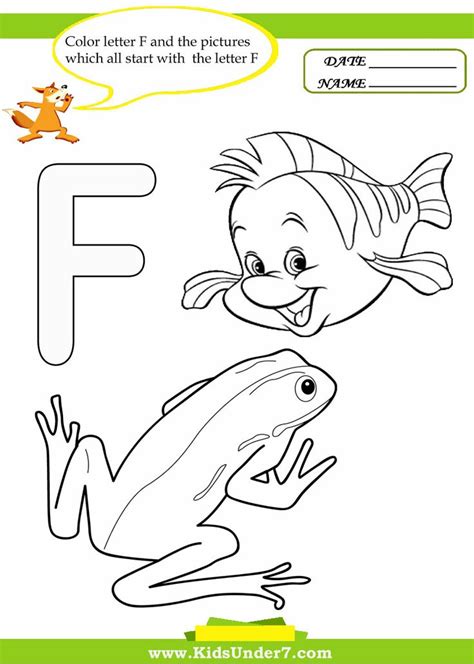 Letter F Worksheets and Coloring Pages | Coloring worksheets for ...