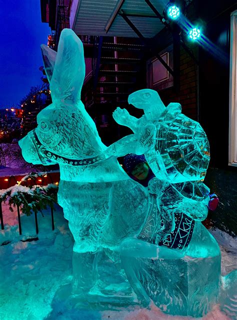 PHOTOS: Carnival ice sculptures light up Limoilou - The Quebec ...