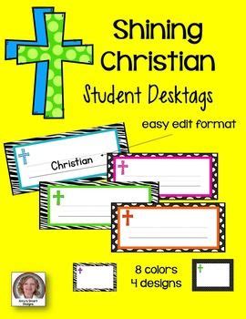 Customizable Bible Name Tags - Just what I was looking for for our Sunday School class ...