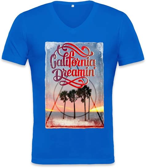 California Dreamin Unisex V-neck T-shirt XX-Large | Amazon.com