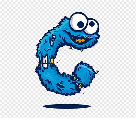 Cookie Monster illustration, Letter C Drawing, Monster letter c, comics, us Man, cartoon png ...