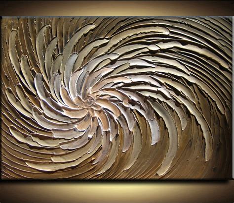 40 x 30 Custom Original Abstract Texture Modern Brown Beige Silver Pink ...