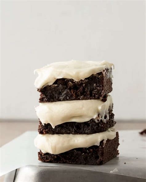 Brownies with Cream Cheese Frosting - Olives + Thyme