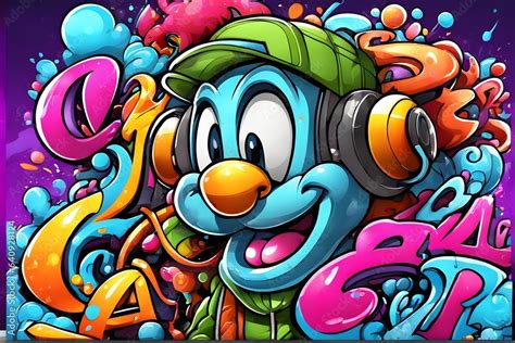 Cartoon Graffiti Wallpaper, Cartoon Graffiti Background, Cartoon ...