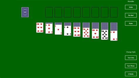 Klondike Solitaire Game Set for Windows 10