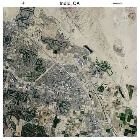 Aerial Photography Map of Indio, CA California