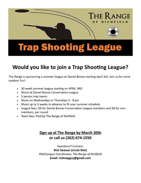 Trap Shooting League! - The Range of Richfield