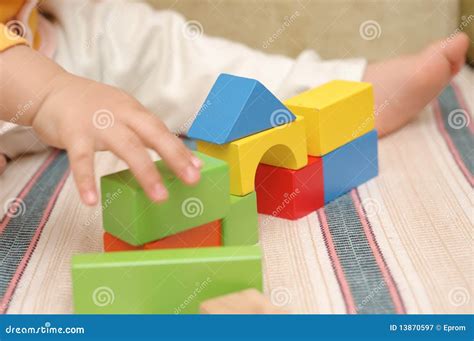 Wooden toy blocks stock image. Image of wooden, structure - 13870597