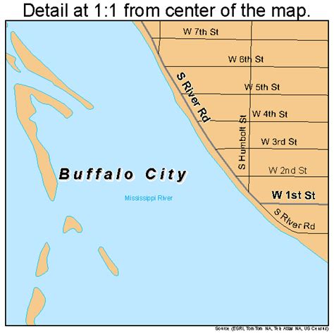 Buffalo City Wisconsin Street Map 5511062