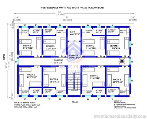 Hostel Plan | Hostel Floor Plan | Hostel Building Plan - House Designs ...