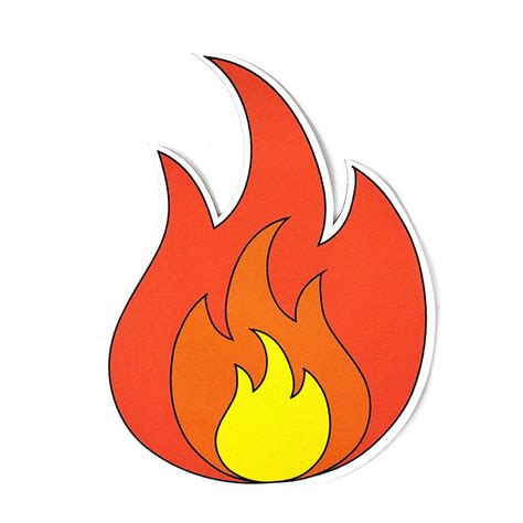 Fire Vinyl Sticker | Kolorspun