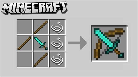 Minecraft Diamond Bow And Arrow