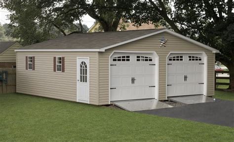 Amish 2 Car Garages For Sale-Great Vinyl Garage Prices