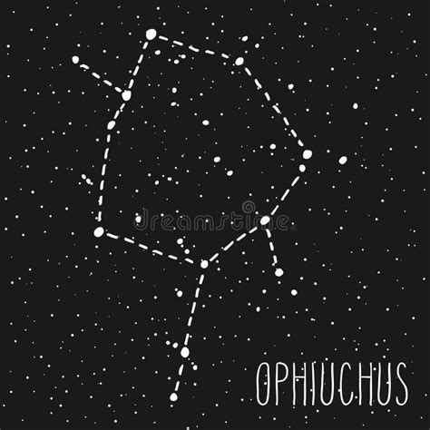 Ophiuchus Zodiac Sign Constellation Stock Vector - Illustration of design, icon: 126850902