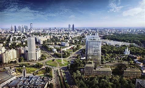 HD wallpaper: Warsaw, skyline, skyscraper, Poland, building exterior, built structure ...