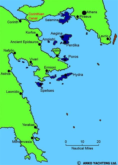 Discontinued 2021 - Saronic Islands (Aegean) & suggested itineraries ...