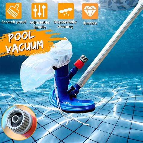 Pool Vacuum for Above Ground Pools, Mini Portable Vacuum Cleaner Pool Cleaning Accessories with ...