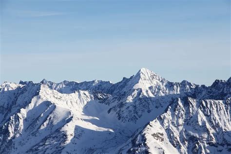 Snowy Mountains in the Swiss Alps — Stock Photo © ajn #35739163