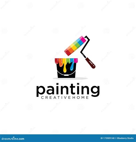 3d Man Painting With Paint Roll Stock Photography | CartoonDealer.com ...