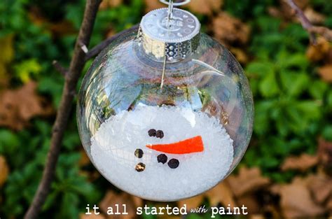 Melted Snowman Ornament