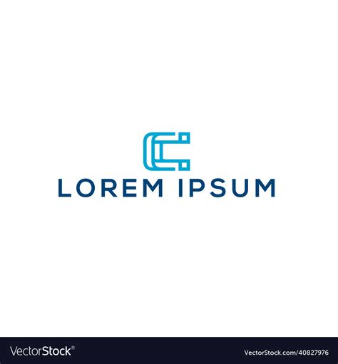 Minimalist simple design lorem ipsum logo design Vector Image