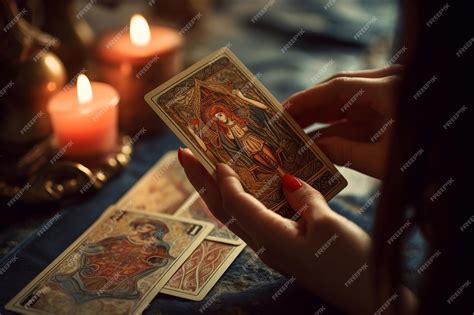 Premium Photo | Divination on tarot cards Schedule on tarot cards Magic ...