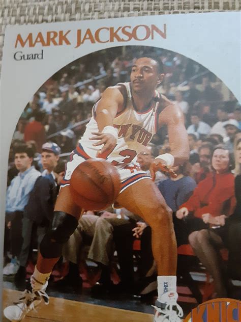 My dad came across this Mark Jackson basketball card in his old collection. You can see the ...