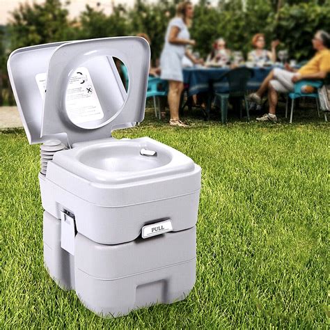 Porta Potty Portable Camping Flush Toilet Commode RV Travel ...