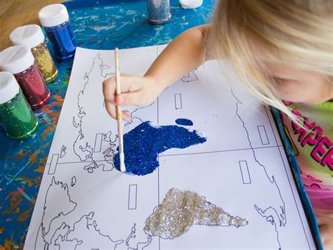 World Map Drawing For Kids