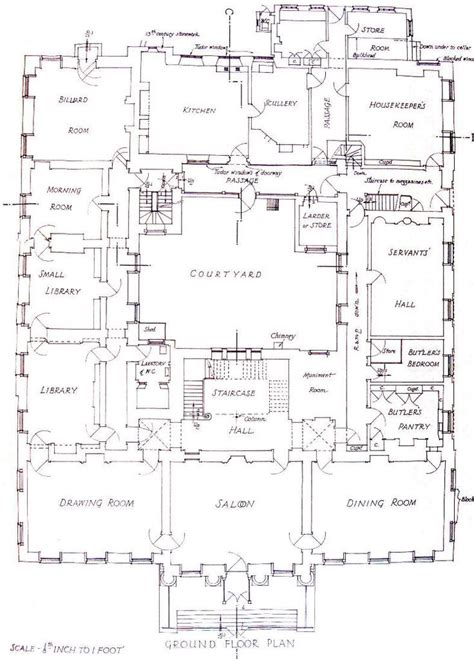 First Floor Plan for an Old House