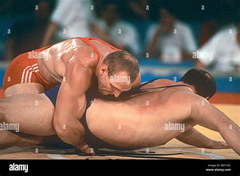 Russia's Alexander Karelin becomes Olympic champion for the second time ...