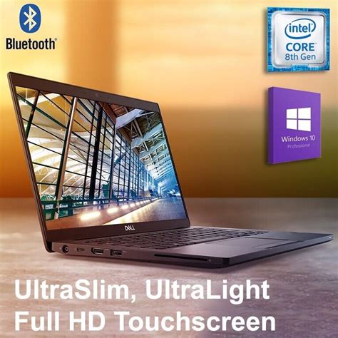 *ULTRASLIM*DELL Intel i5 8th Gen 16GB RAM 256GB SSD WEBCAM 13.3" FHD TOUCHSCREEN | eBay