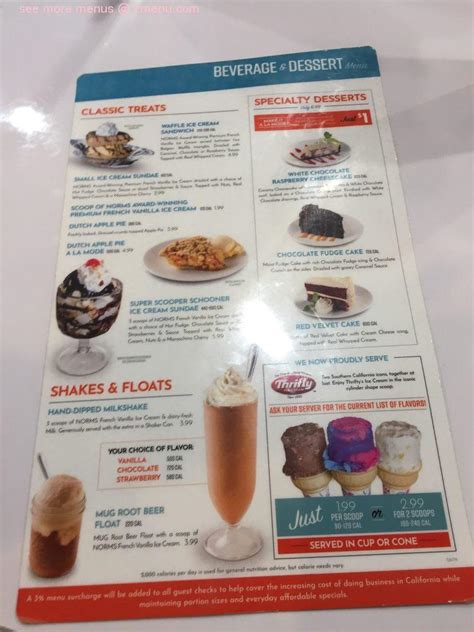 Online Menu of NORMS Restaurant Restaurant, Huntington Beach, California, 92647 - Zmenu