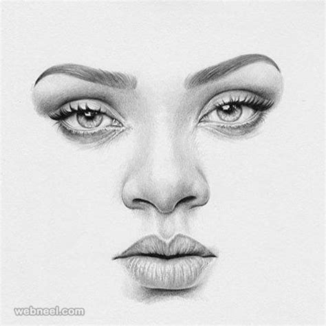 Female Face Drawing Beautiful Image - Drawing Skill
