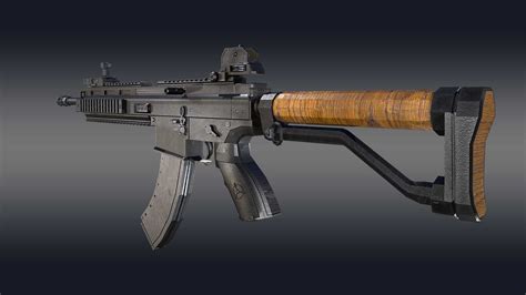 Ruger SR-556 Assault Rifle 3D Model - Animatics Asset Store